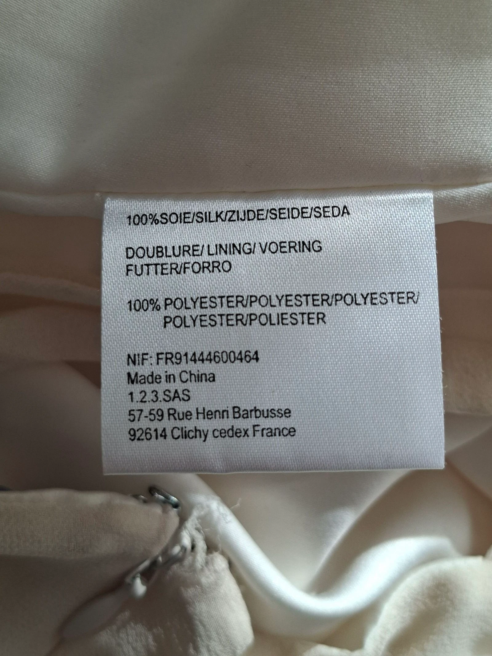 Lange jurk 1.2.3 Paris maat 42 beige nude voor ceremonie bruiloft avond met parels en glitter – photo 10